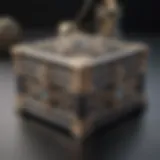 Elegant jewelry box with delicate design