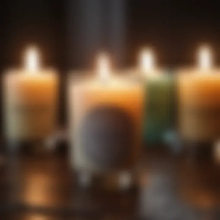 Handcrafted scented candles for a cozy ambiance