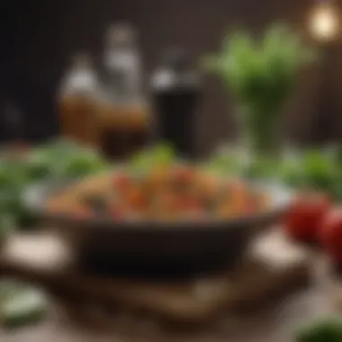 Nutrient-Rich Ingredients Fresh ingredients for a healthy meal preparation