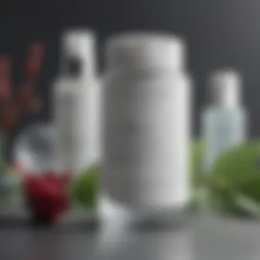 Natural Botanical Extracts in Makeup Remover Close-up of pharmacy makeup remover ingredients with botanical extracts
