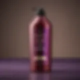 Elegant hair care product bottle for brown hair