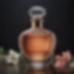 Elegant Floral Perfume Bottle