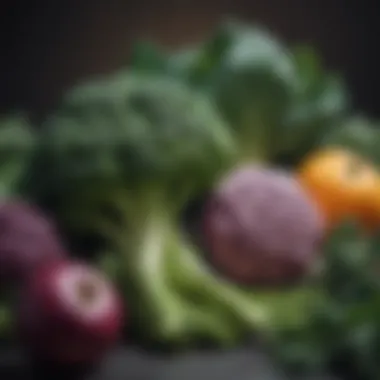 Cruciferous vegetables arranged beautifully, highlighting their complex nutritional profile.