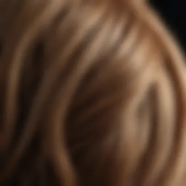 Luxurious Hair Texture Close-up of premium hair strands showcasing texture and shine