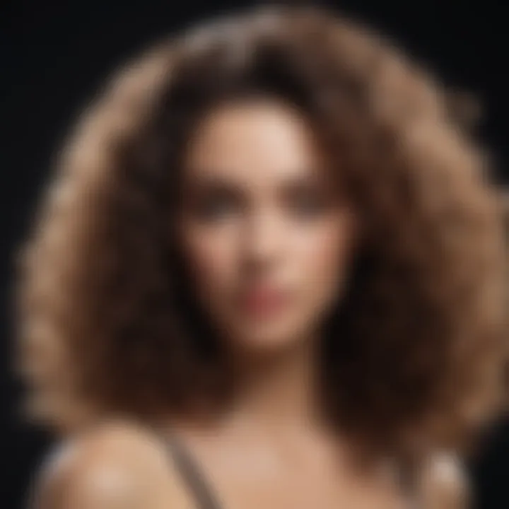 Rich texture of 3B hair showcasing defined curls