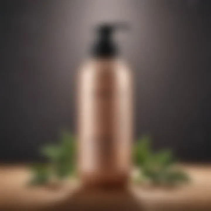 Bottle of leave-in conditioner with natural ingredients