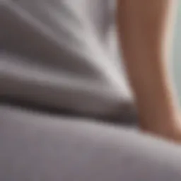 A close-up view of soft, breathable fabric suitable for active wear.