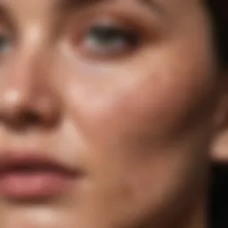 Close-up of skin with melasma patches