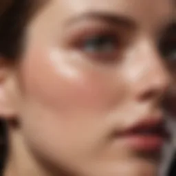 Close-up of bacne on skin