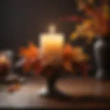 Elegant Fall Foliage Candle Holder