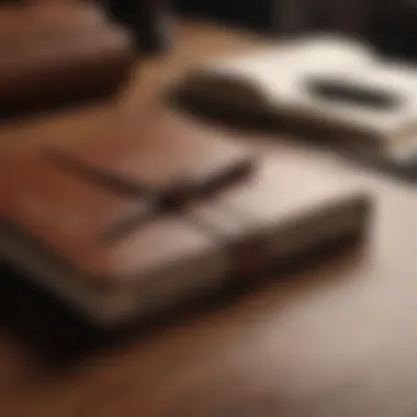 Elegance in Writing Monogrammed Leather Notebook