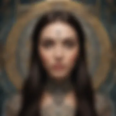 Patterned Perceptions: Decoding the Enigmatic Tarot Card Enigmatic Tarot Card with Intricate Patterns