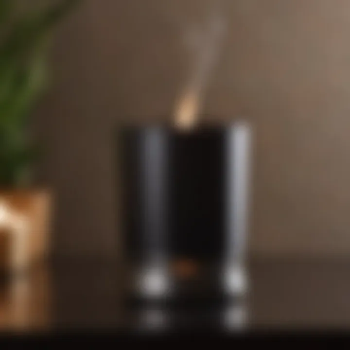 Sleek and modern wax warmer in minimalist setting