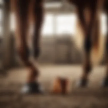 Veterinarian examining a horse's hoof