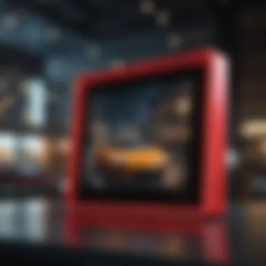 Captivating Color Display Vivid display showcasing the vibrant colors on a 7-inch digital photo frame