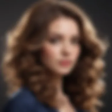 Voluminous waves styled with a large barrel curling iron