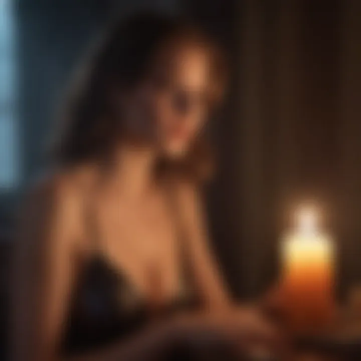 Whispers of desire in a candlelit room